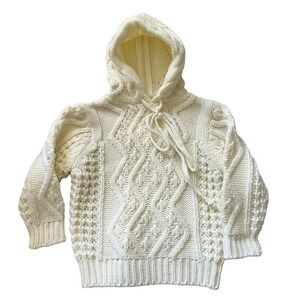 Robinit Vintage Pullover Hoodie Cable Knit Sweater 24 month Unisex Fisherman